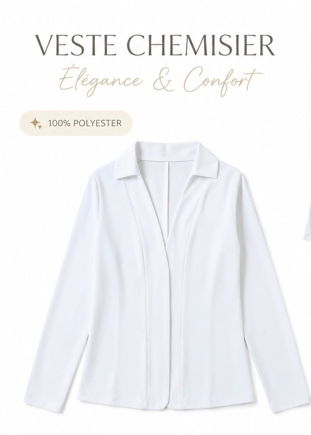 Veste chemisier blanche élégante – Taille M